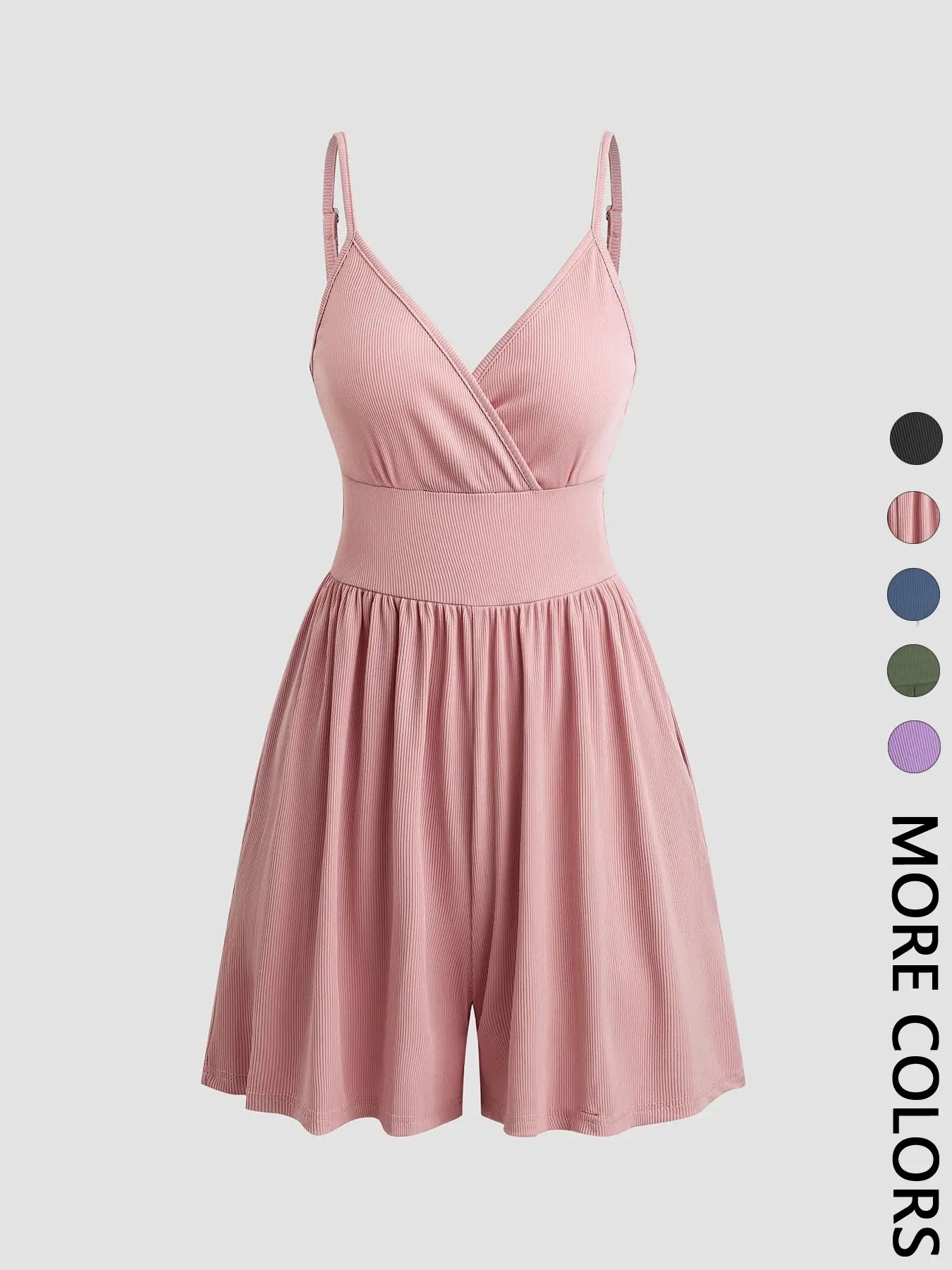 🌴 Women's Backless Wide-Leg Cami Romper