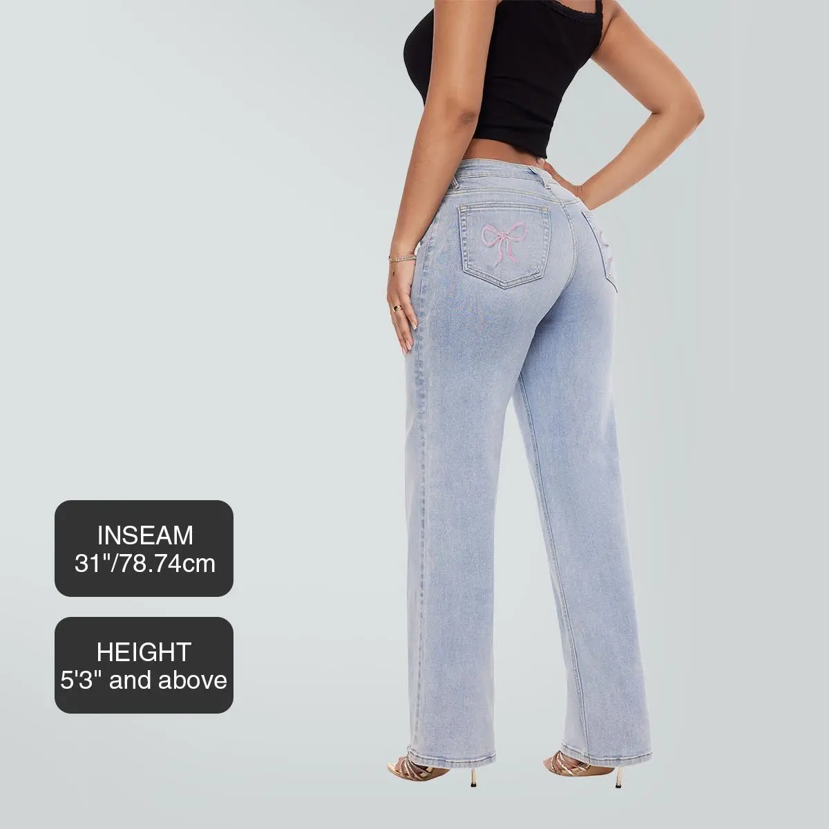 Mid-low Rise Baggy Jeans