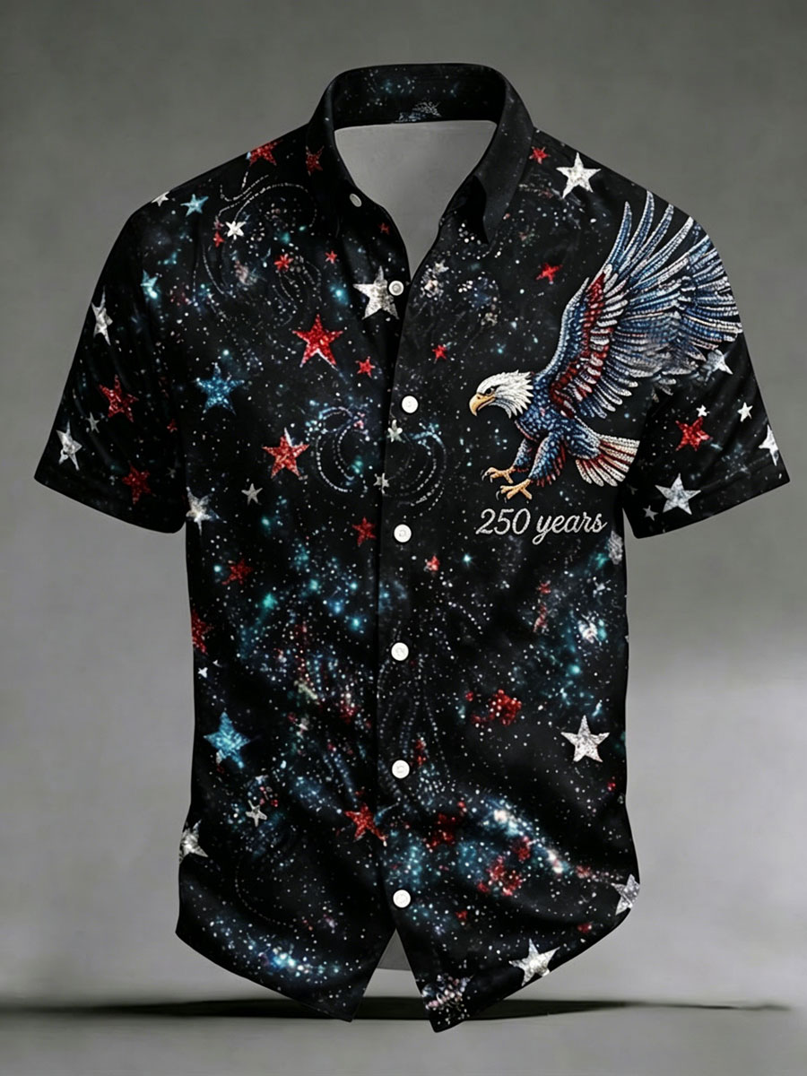 Men'S 250Th Anniversary National Print  Shirt