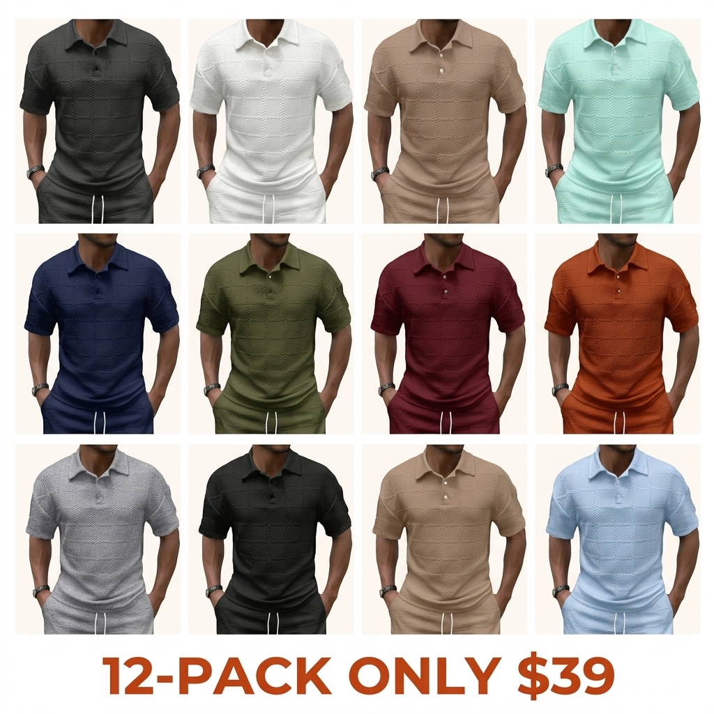 Men's Two-Piece Sets — Summer Solid-Color Formal & Casual Matching Sets