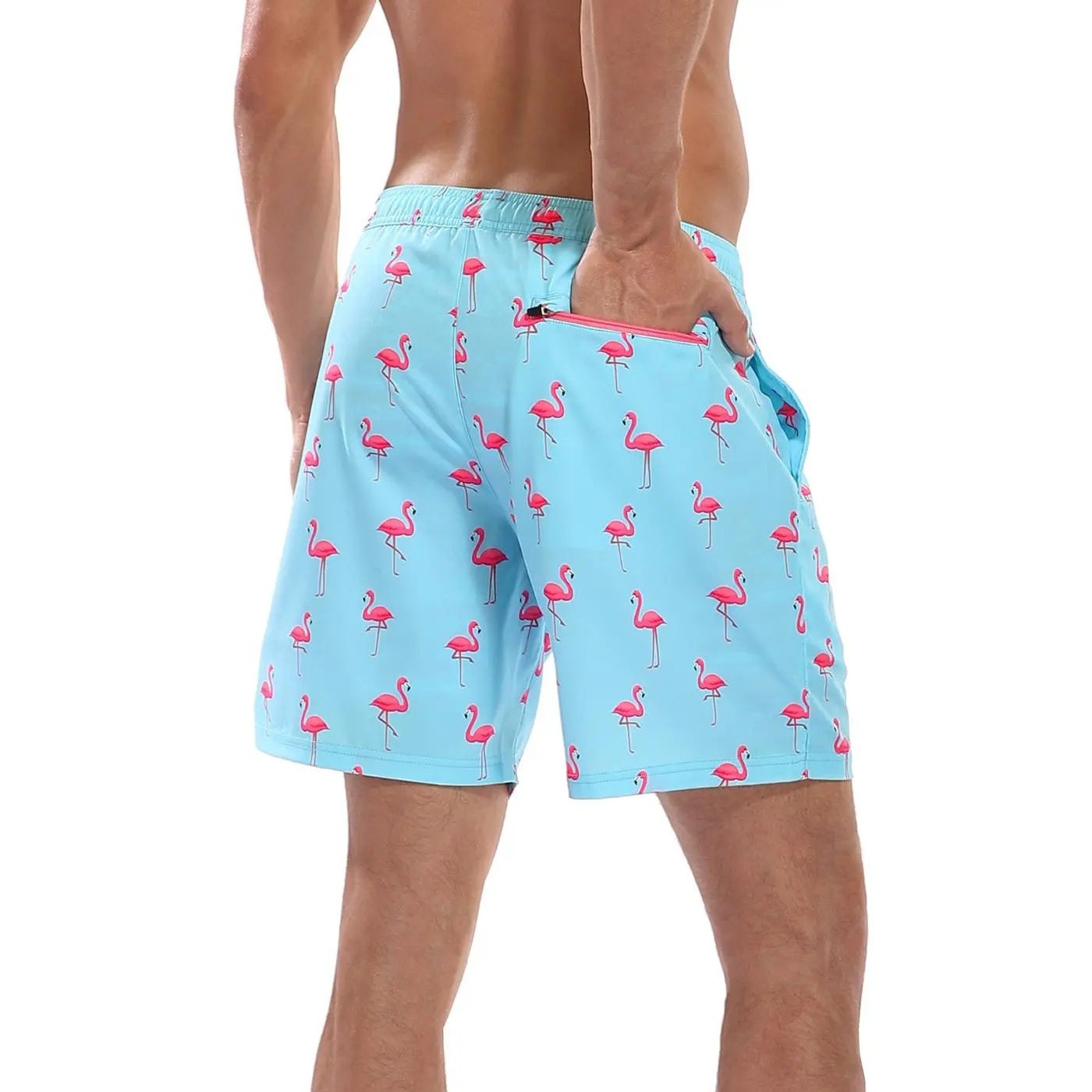 Men’s Swim Trunks with Compression Liner – Quick Dry Performance Shorts