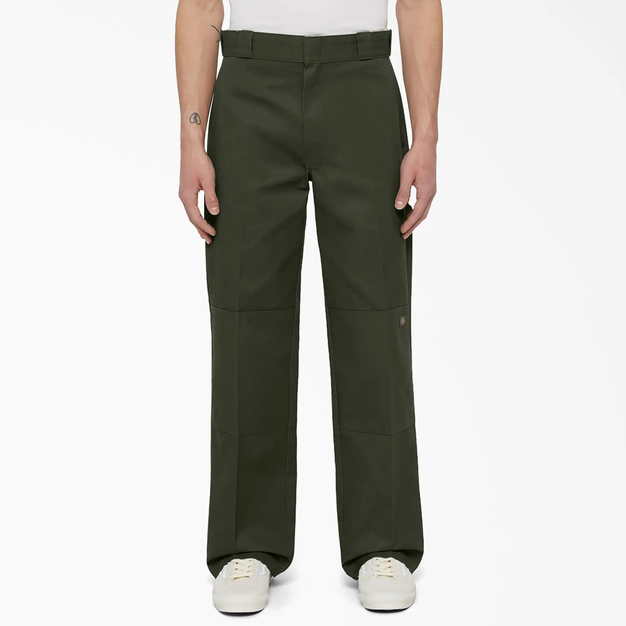 Men's Loose Fit Double Knee Work Pants – Durable Straight Leg Utility Trousers