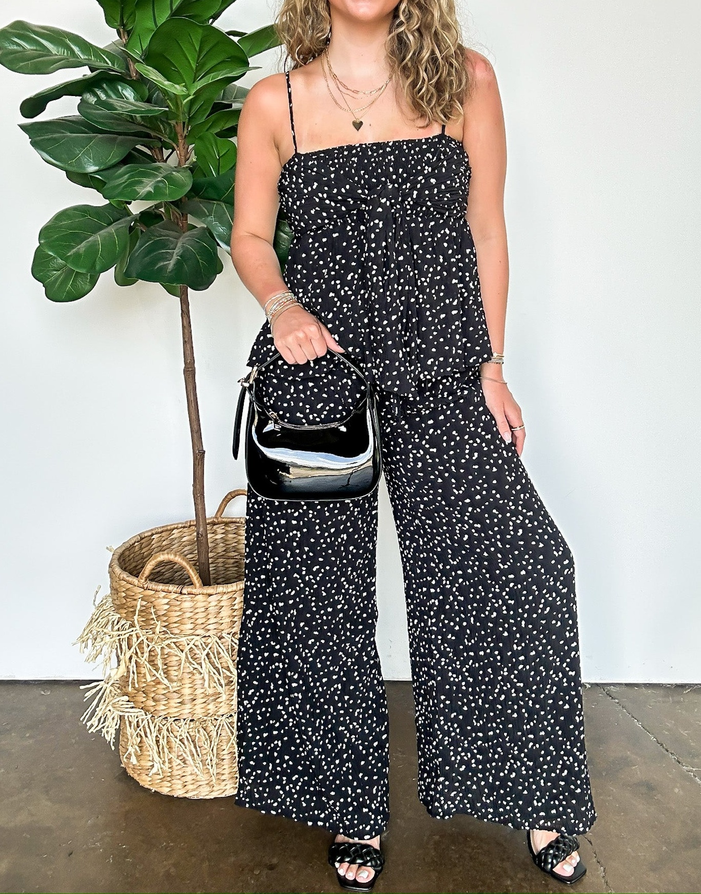 Flare High Waist Flowy Pants
