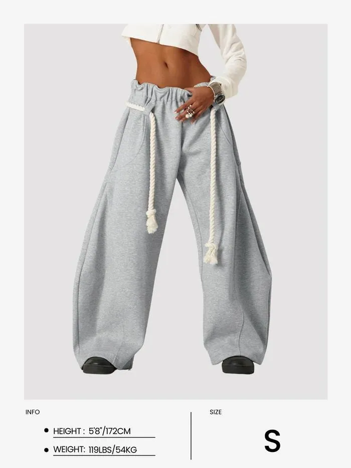 Women Casual Elastic Waist Lantern Trouser Sweatpants