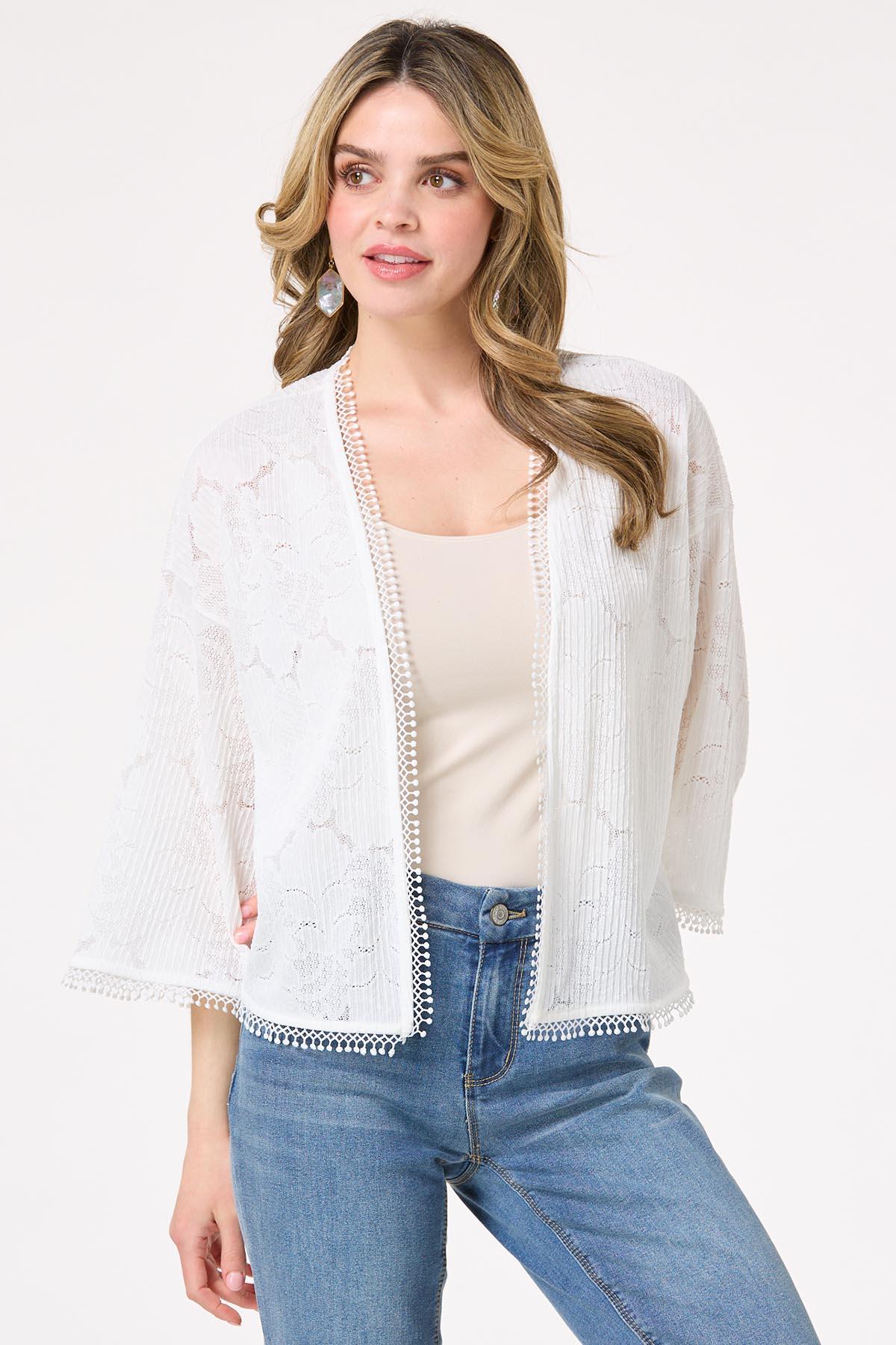 Ivory Lace Kimono