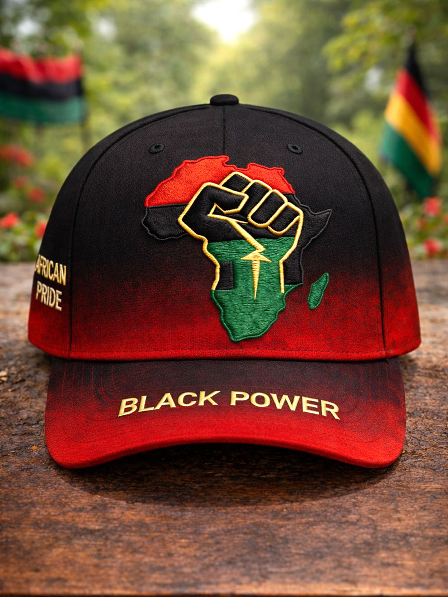 African Pride Black & Red Baseball Cap