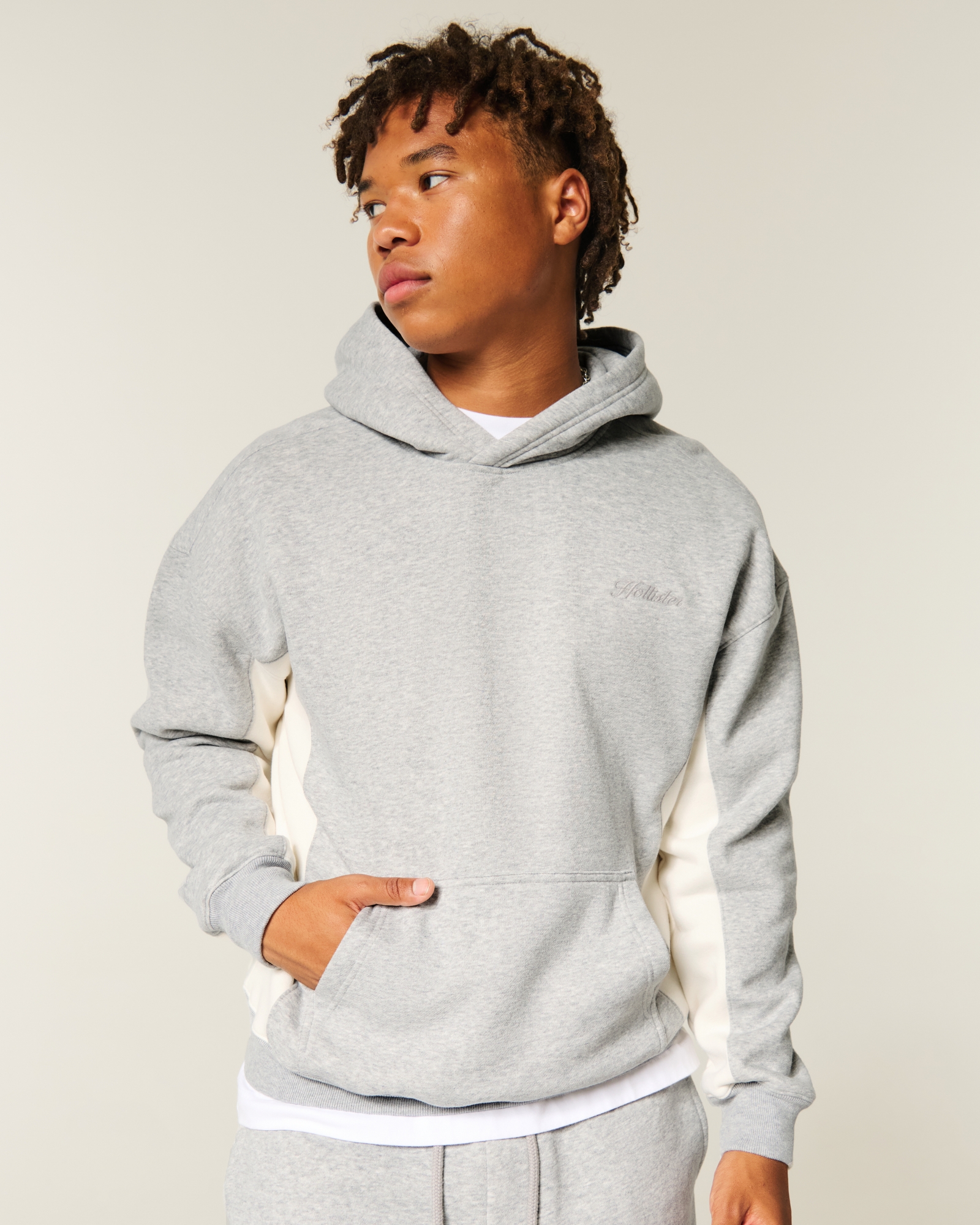 Boxy Camo Logo Hoodie