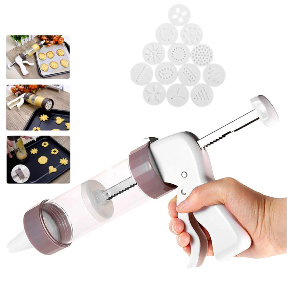 Cookie Extruder-13 Shapes & 6 Piping Tips