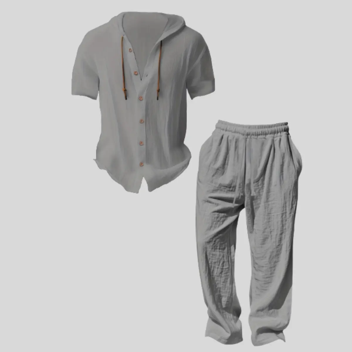Men's Two-Piece Ribbed Knit Tracksuit