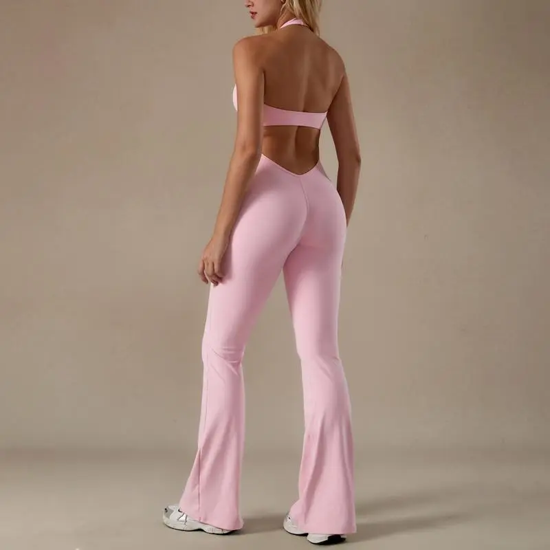 Backless Halter Jumpsuit
