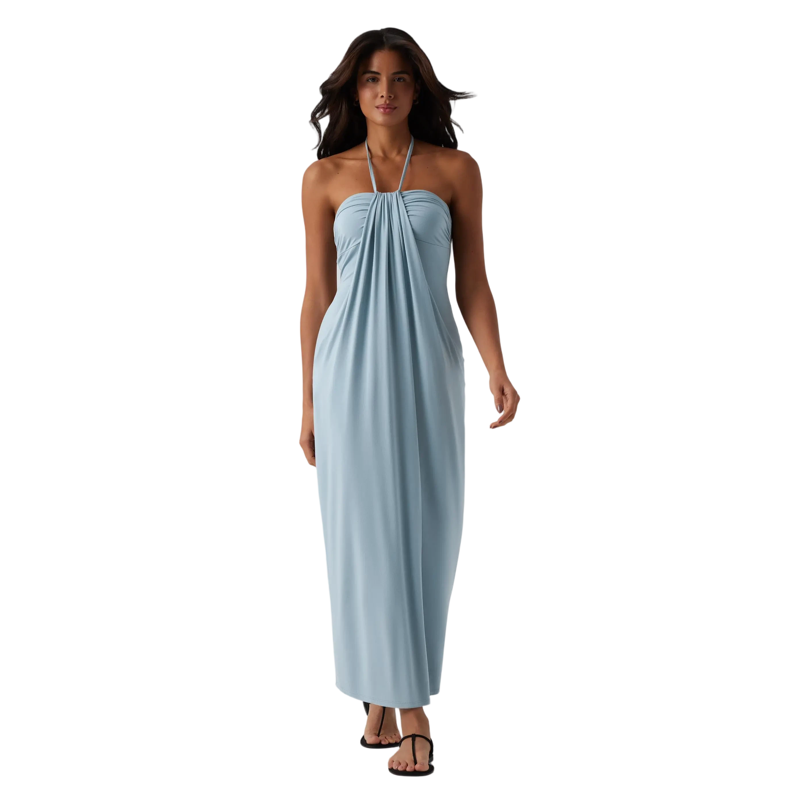 Elegant Halter Neck Maxi Dress – Effortless Style for Summer & Beyond