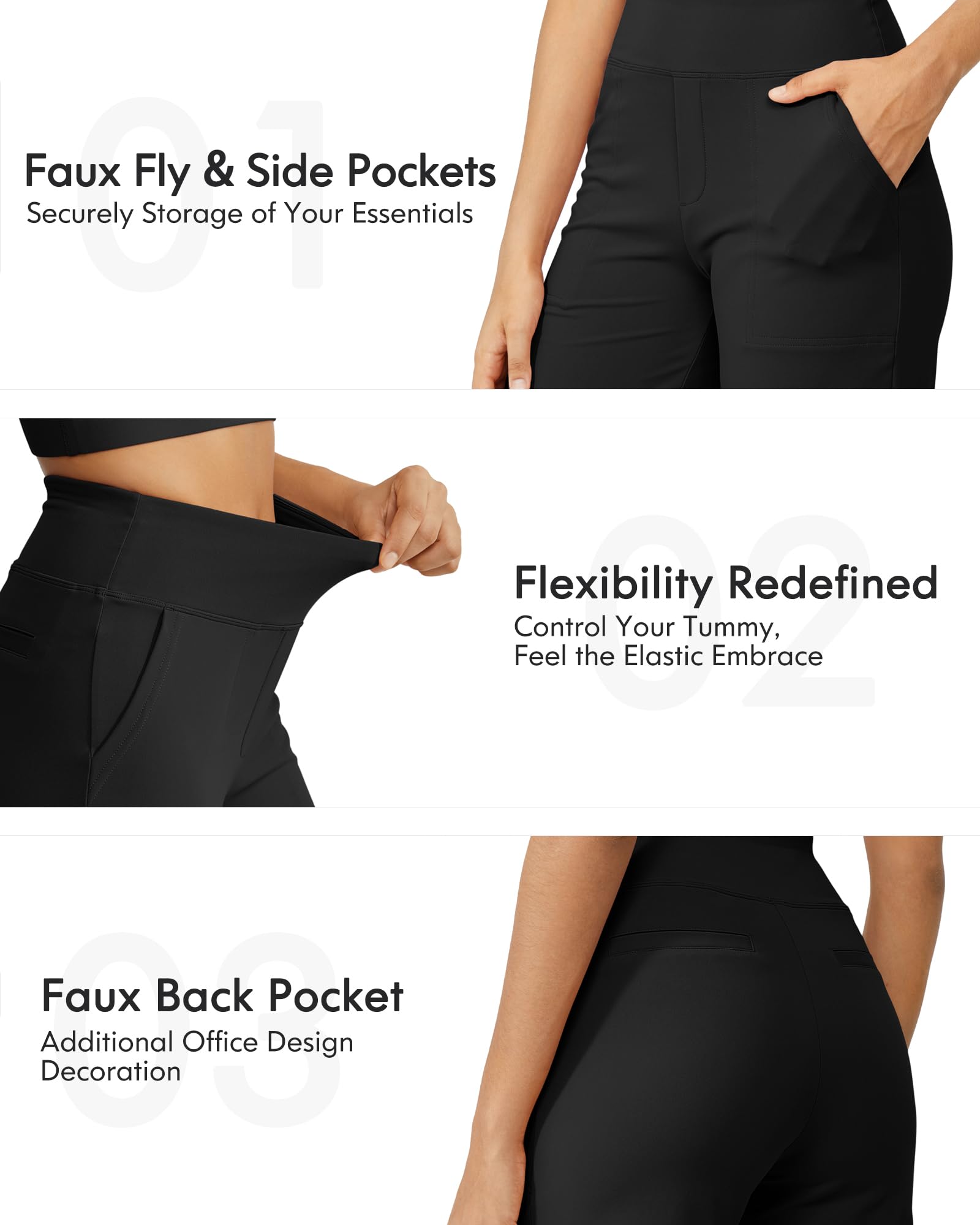 Mother's Day Sale💕Capri Pants for Women Wide Leg Yoga Dress Cropped Pants