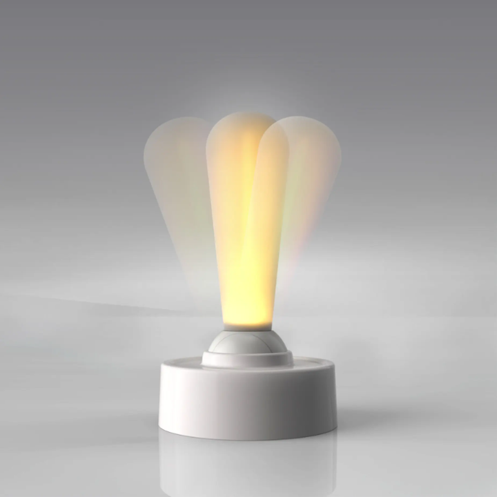 Creative Lever Dimmable Night Light - Minimalist Cordless Silicone Wall Lamp