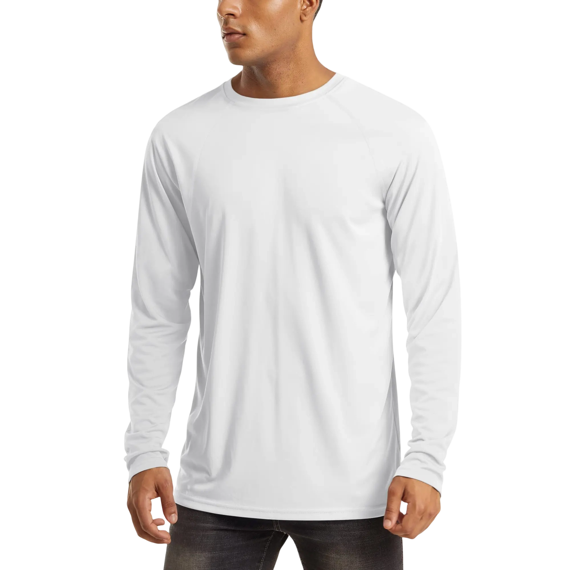 Men's UPF 50+ Long Sleeves Shirts Quick Dry Lightweight Summer Sportswear Tops