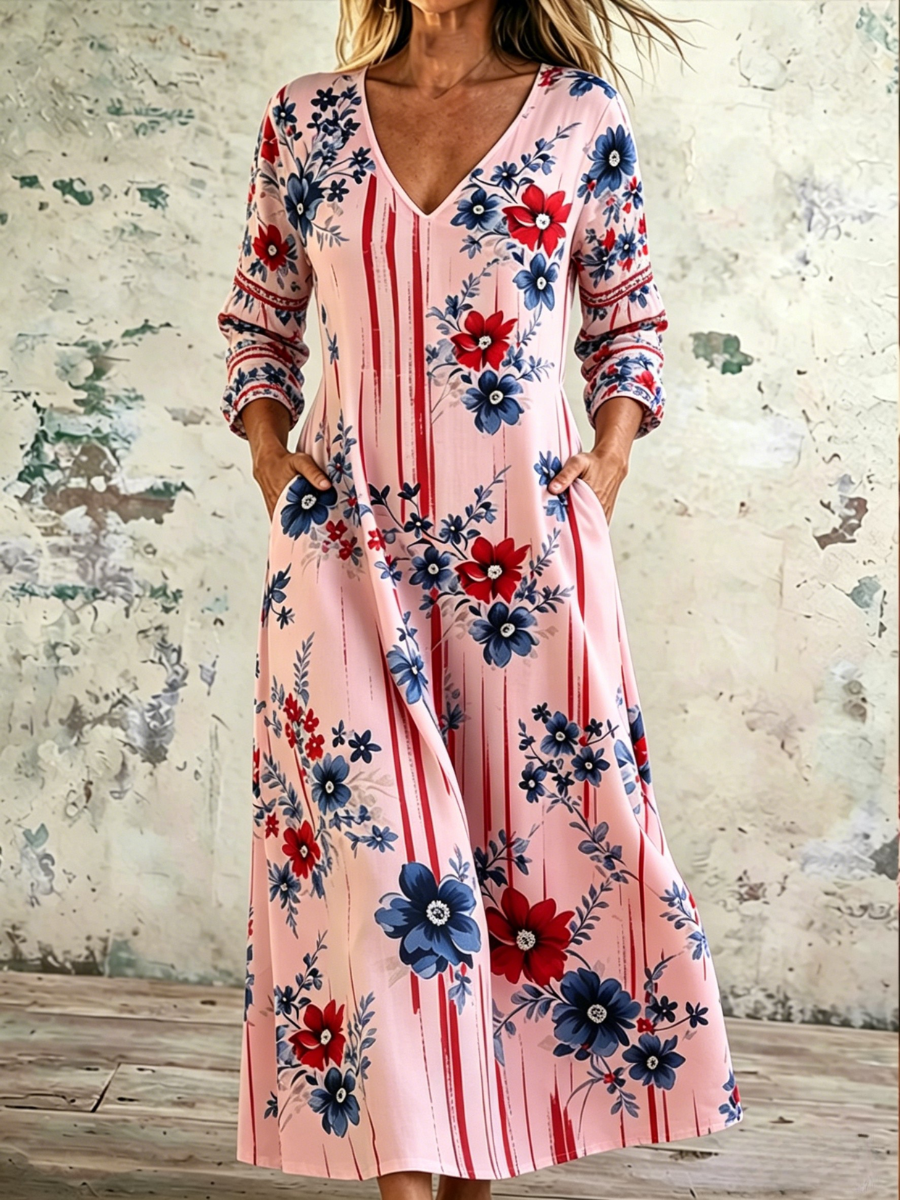 Women's 250th Anniversary Printed Casual Dress