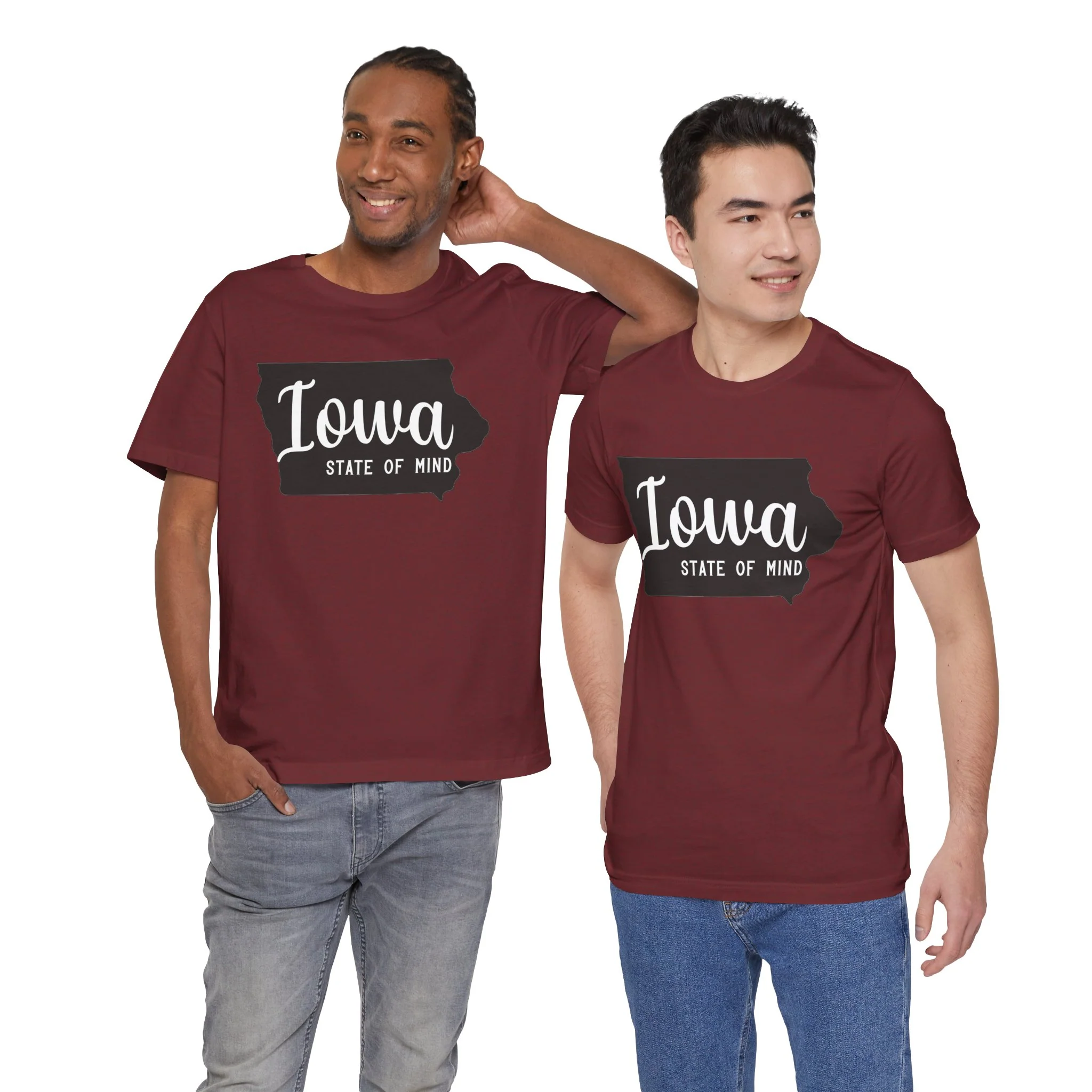 Iowa State of Mind Bella Canvas Jersey Short Sleeve Tee - Multiple Colors