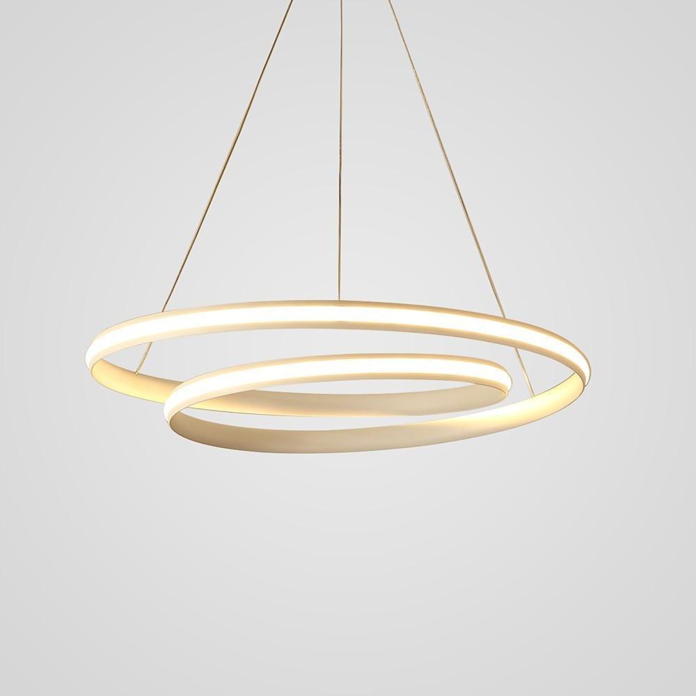 18'' Contemporary 1-Light LED Aluminum Spiral-Shaped Nursery Chandelier