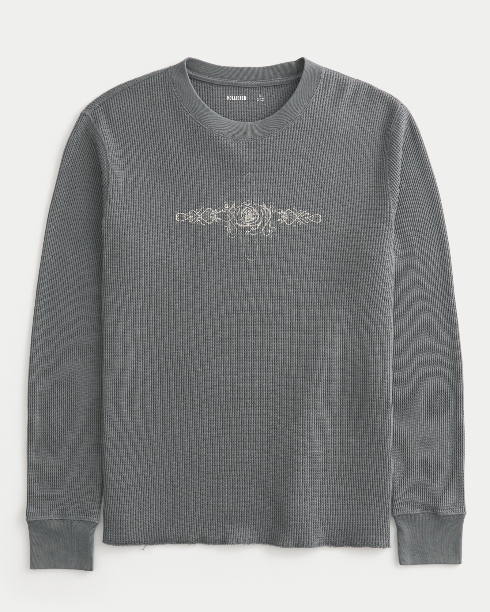 Rose & Angel Wings Graphic Thermal Shirt