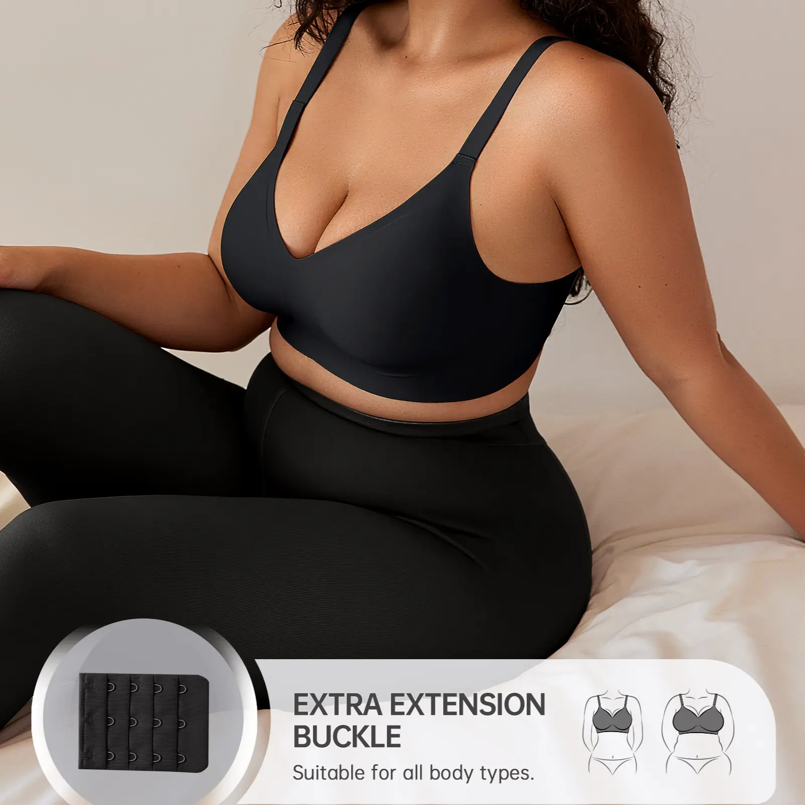 Women's Wireless Seamless Push Up Bra - Comfort Fit