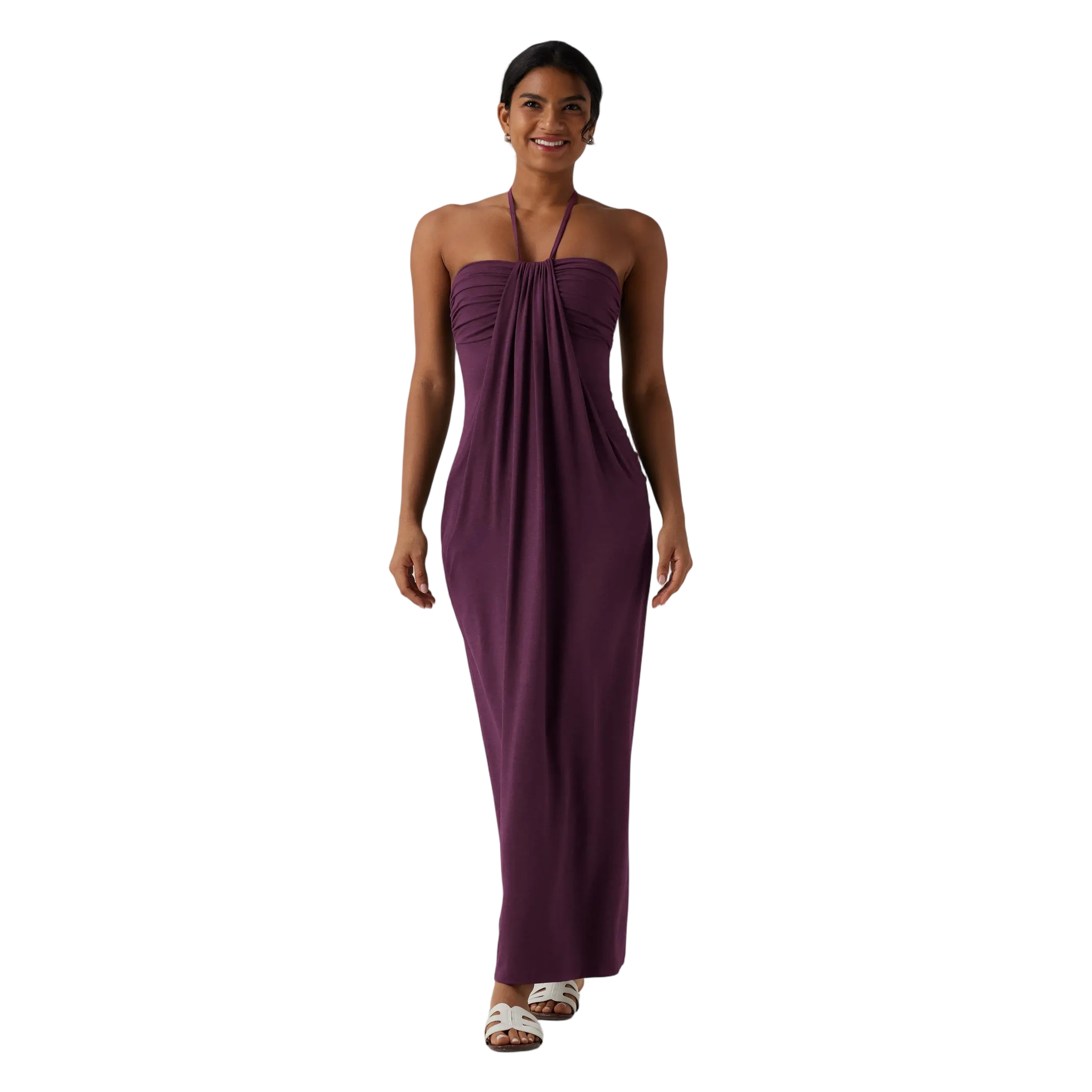 Elegant Halter Neck Maxi Dress – Effortless Style for Summer & Beyond