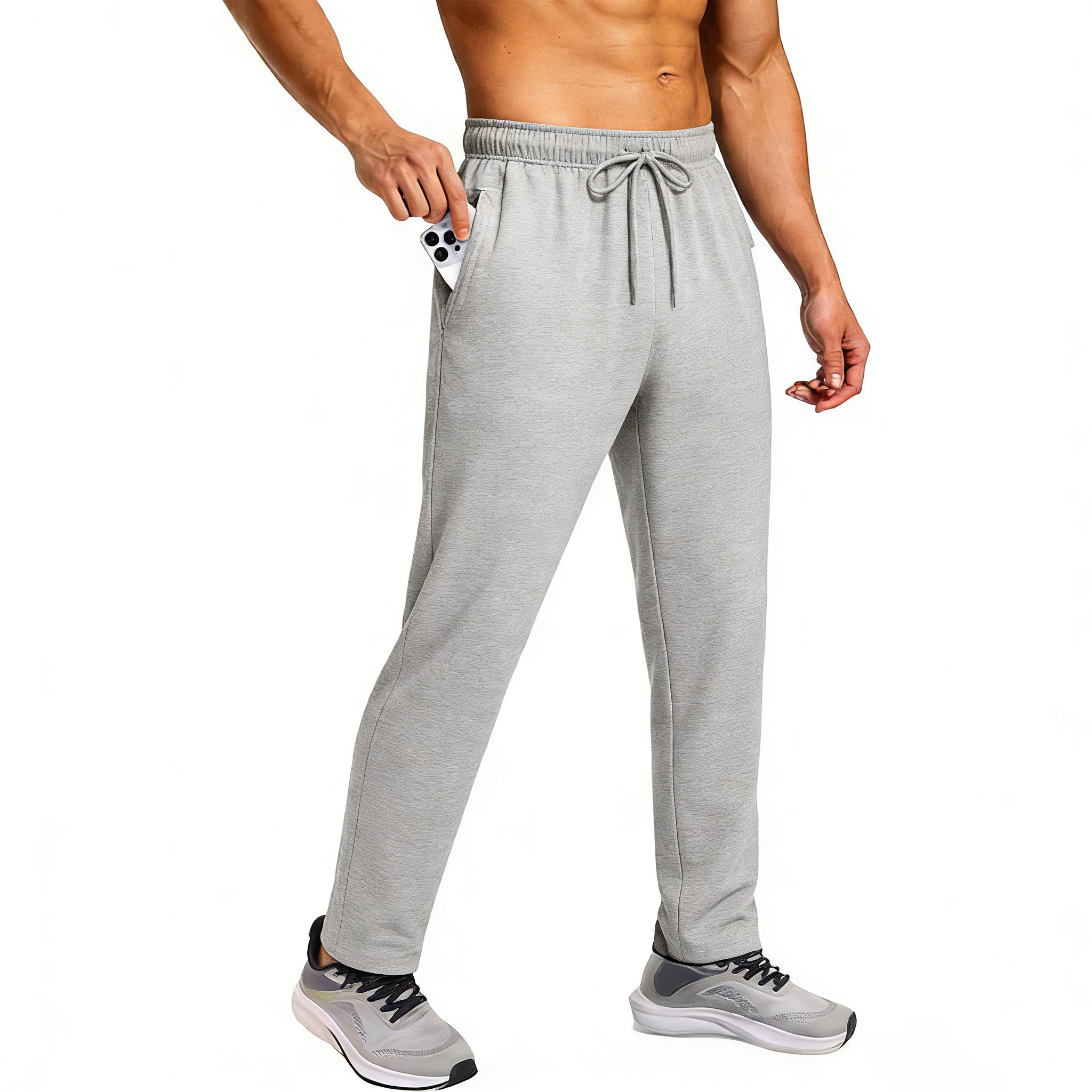 Men's Water-Repellent Quick-Dry Zipper Pocket Joggers