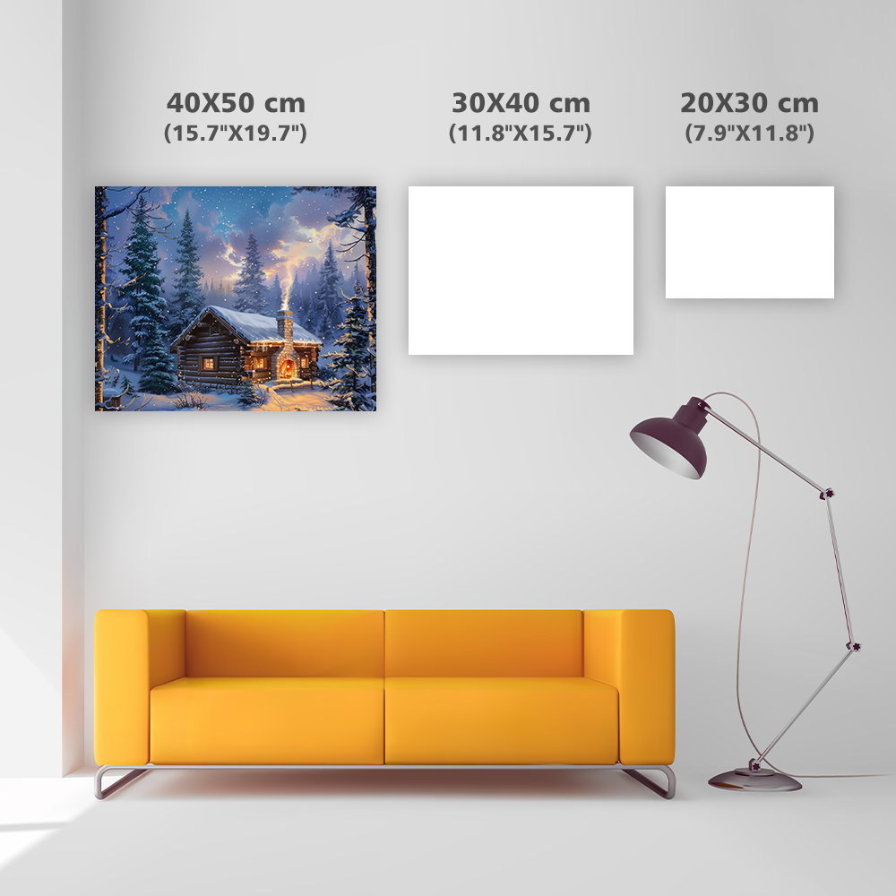 Cozy Cabin in the Woods - Diamond Painting