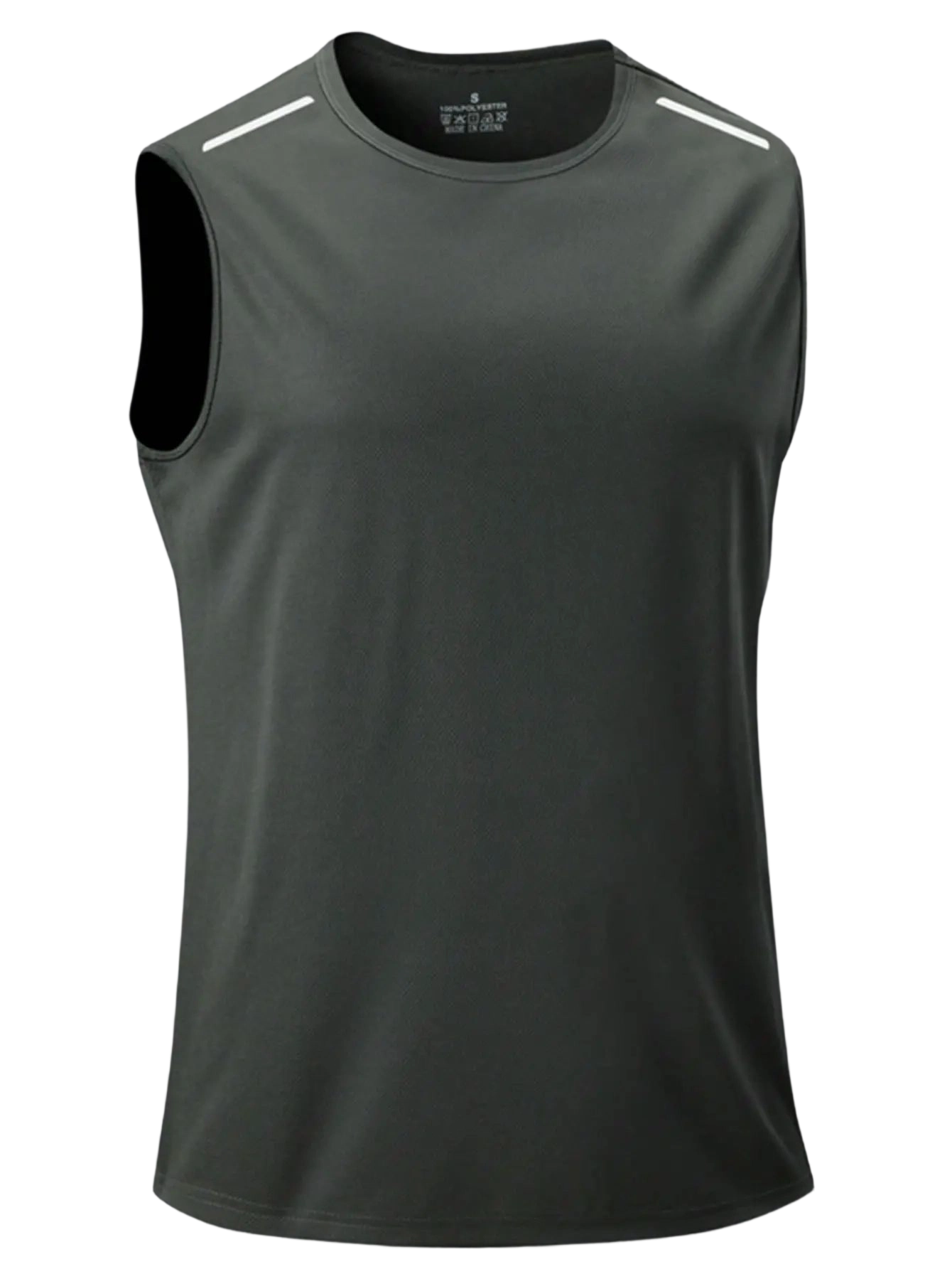 10-Pack Quick-Dry Sleeveless Sports Vest with Reflective Shoulder Strips