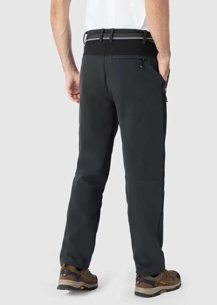 Men's 8-Pack Insulated Waterproof Pant Windproof Warm Fleece Lined Ski Trousers
