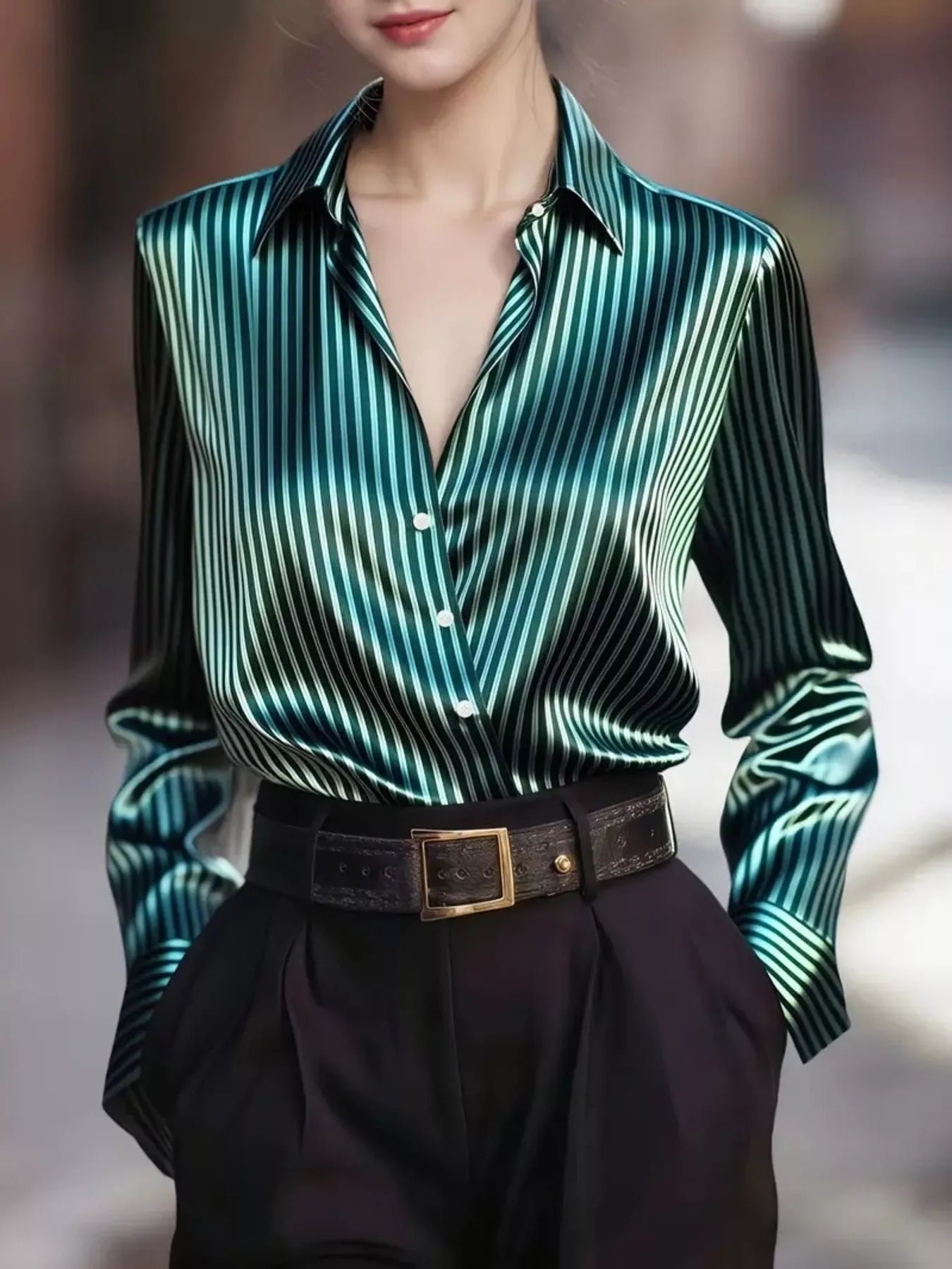 Striped Long Sleeve Shirt