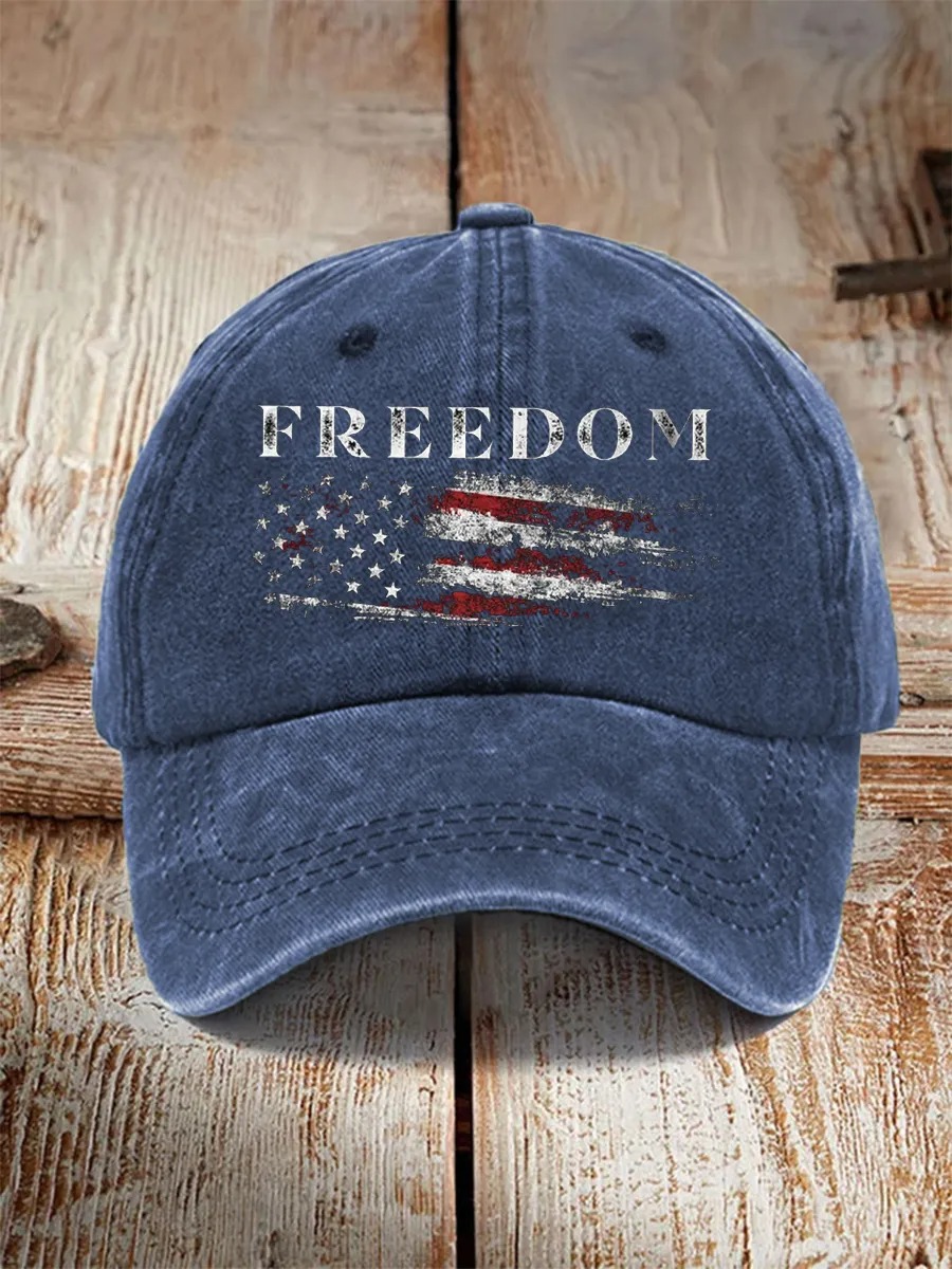 Embroidered Camouflage Duckbill Cap For The 250Th Anniversary Celebration Of The Founding Of The United States
