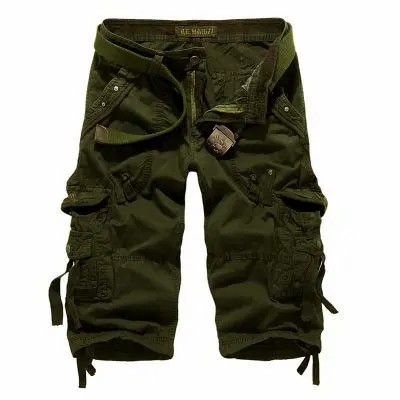 🔥Last day promotion🔥Men's Korean Style Multi-Pocket Cargo Shorts Fashion Trend Multi-Pocket Mid-Length Shorts