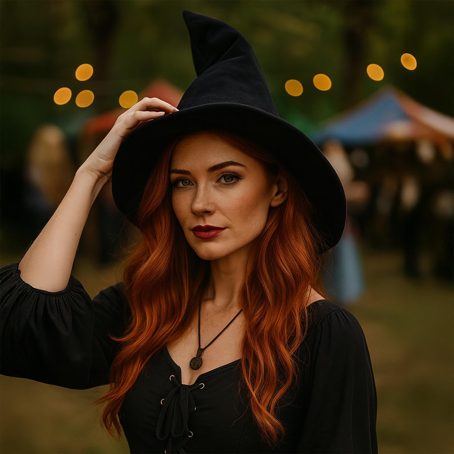 Halloween Elegant Gothic Witch Hat