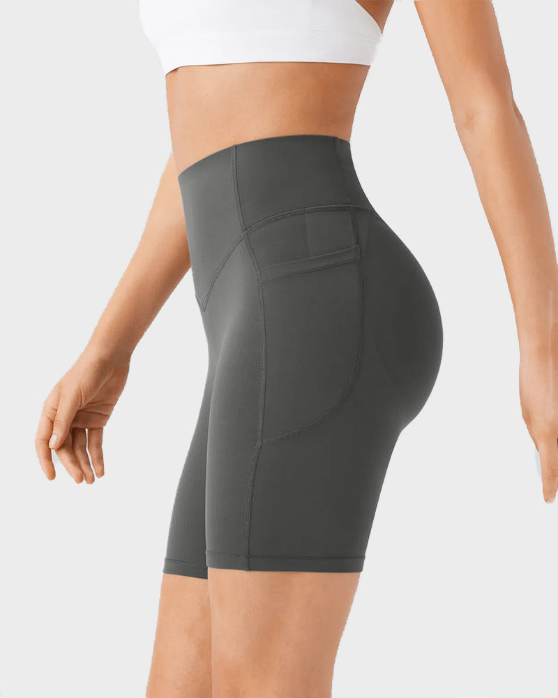 Tummy Control Butt-Lifting Training Shorts with Pockets – 7