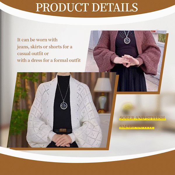 🔥2026 New Fashion🔥Hollow Out Knitted Shawl Coat