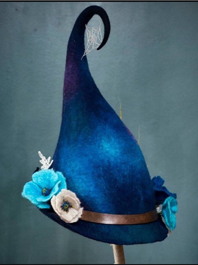Halloween vintage witch hat