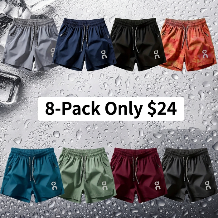 4-Pack Outdoor Casual Ice-Feel Athleisure Shorts