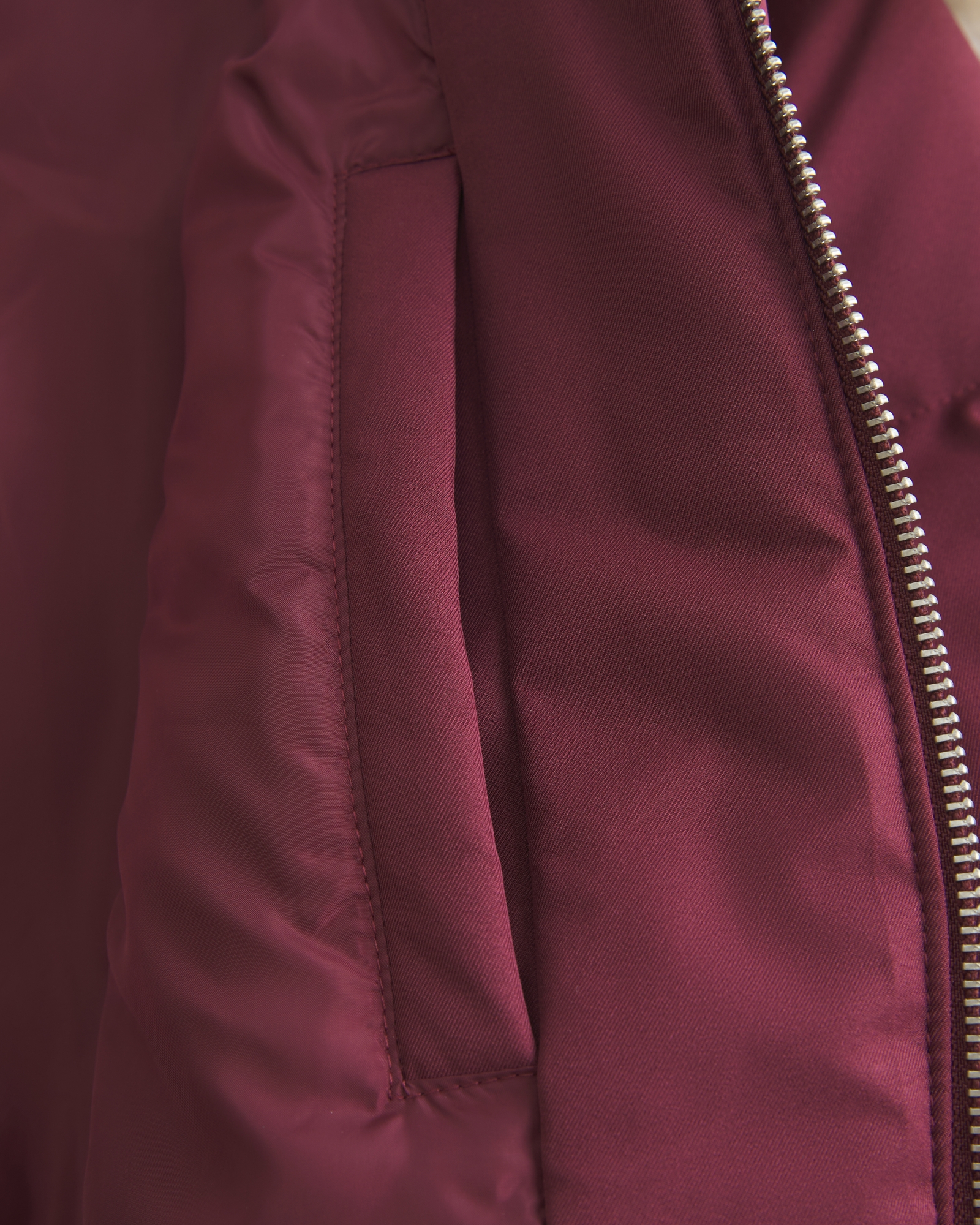 Faux Fur Trim Puffer Bomber Jacket