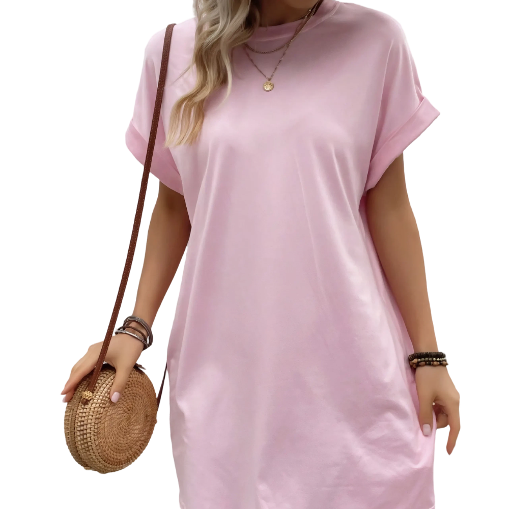 Women's T-shirt Skirt With Casual Side Slit