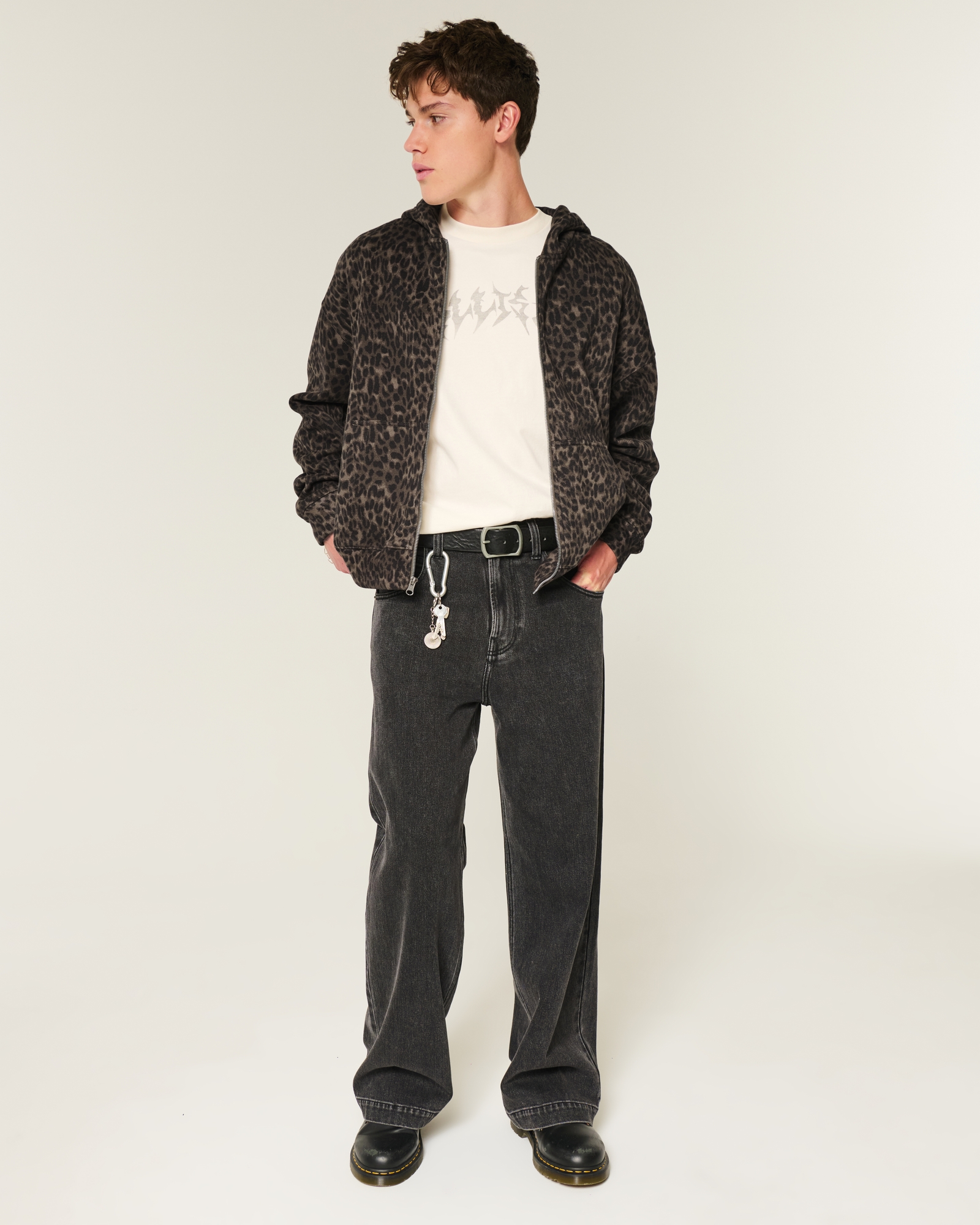 Boxy Zip-Up Hoodie