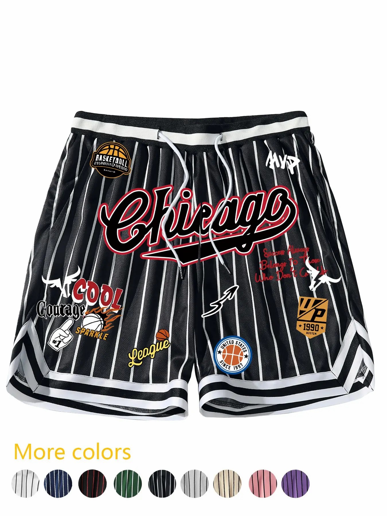 🏀 Men’s Retro MVP Basketball Shorts – Quick-Dry Athletic Streetwear Shorts
