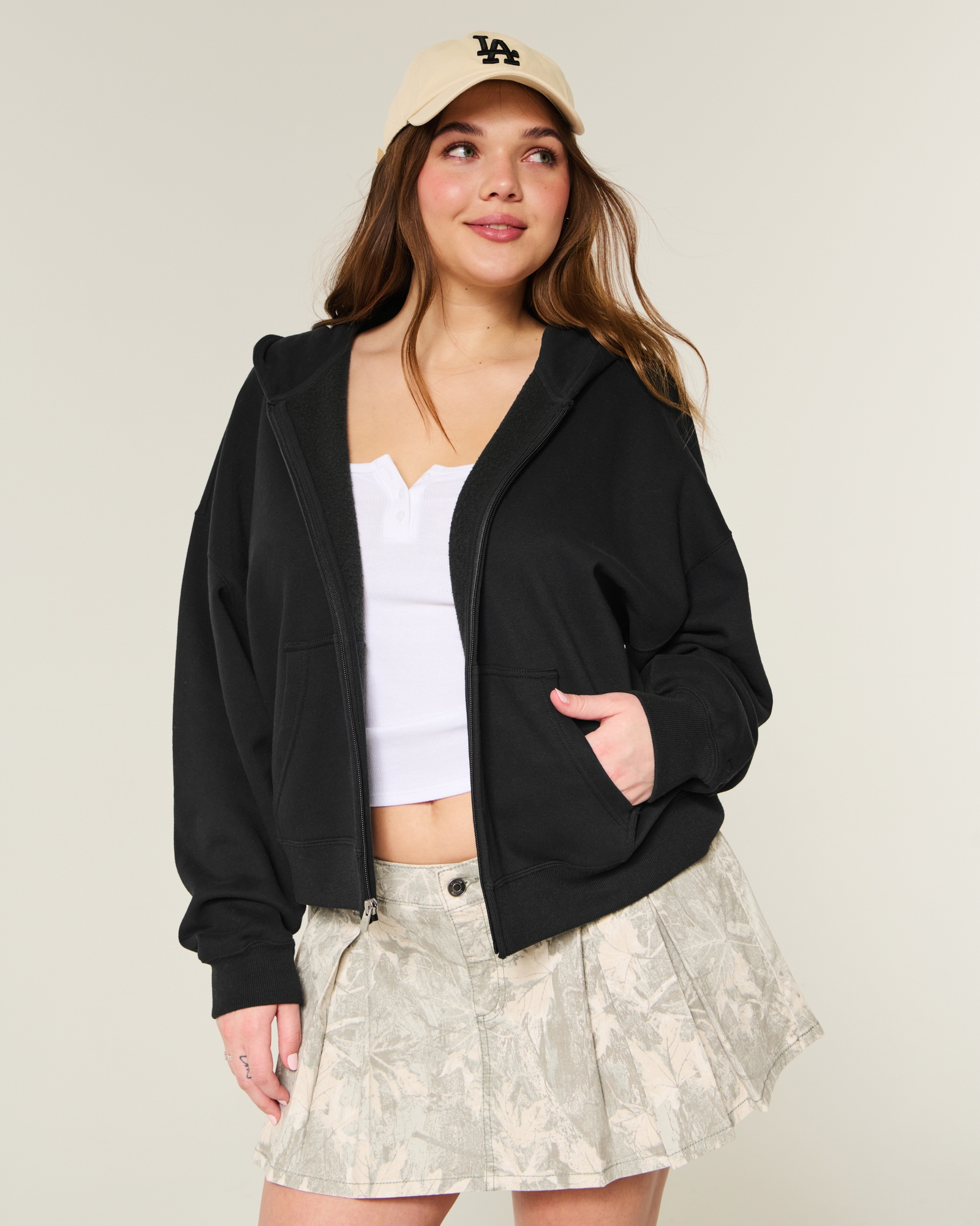Oversized Zip-Up Hoodie
