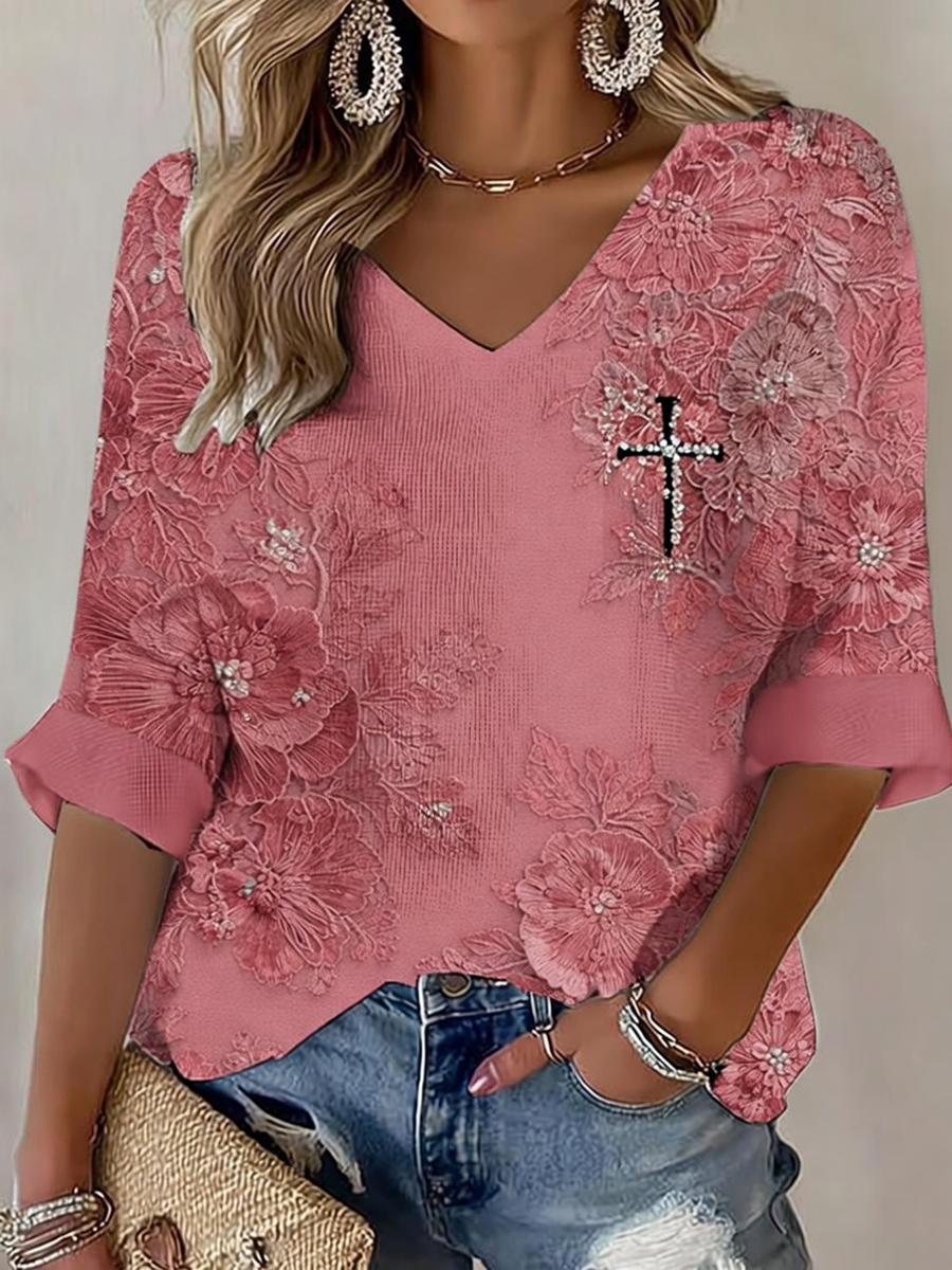 Women's USA 250 Christian Patriotic Casual T-shirt