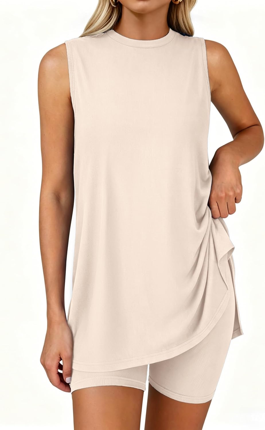 2 Piece Short Sets for Women Summer Matching Lounge Sets Resort Airport Travel Loungewear 2026 Fashion Outfits