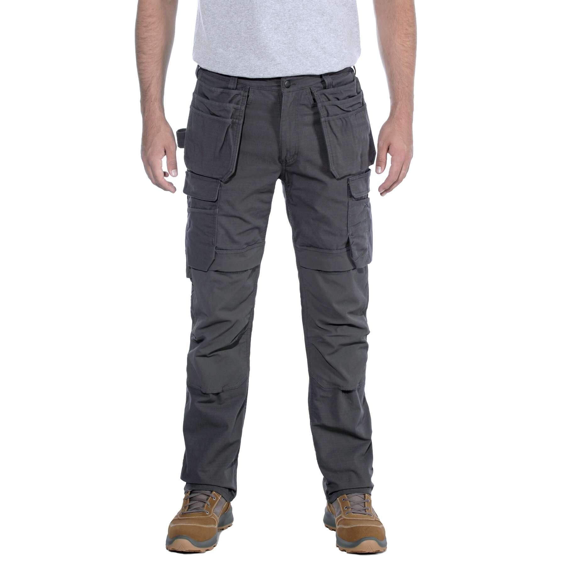 CHT Steel Relaxed Fit Double Front Multi-Pocket Cargo Trousers 103337 Brown