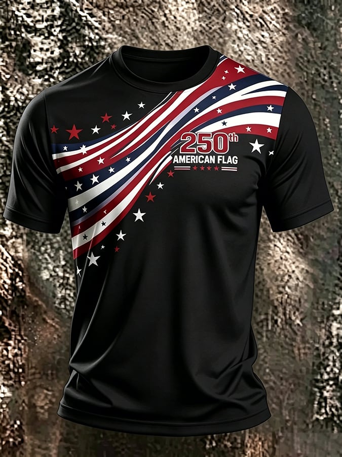 Men's USA 1776-2026 Freedom Printed  Shirt