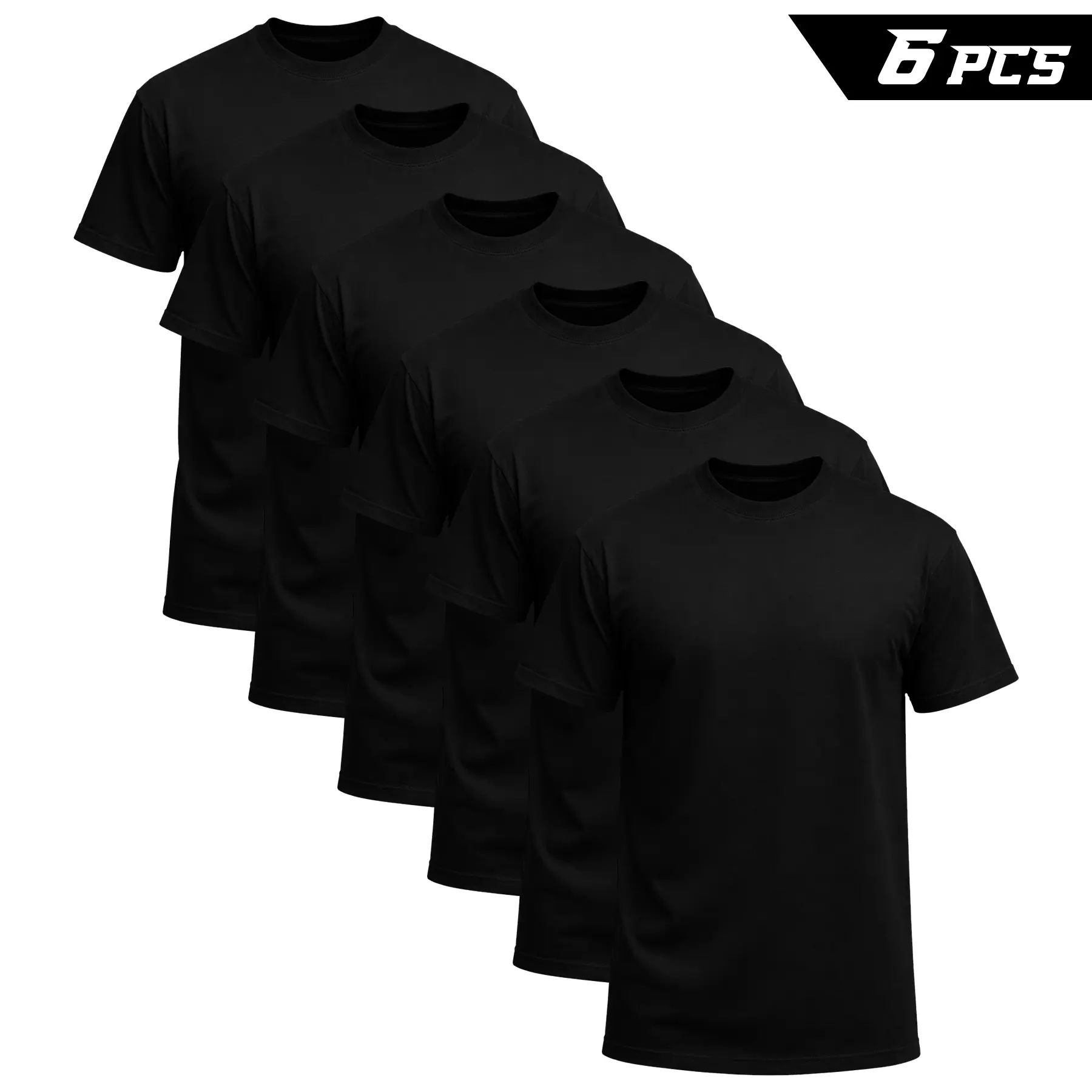 12-Pack $24.98 The more you buy,the lower the price. Stock up! Men's Black Crew Neck T-Shirt,Short Sleeve,Comfort Fit undershirts basic T-shirt Cotton Blend Basic Tee Easy Care Durable Menswear Top outdoorfun fathersdaygift
