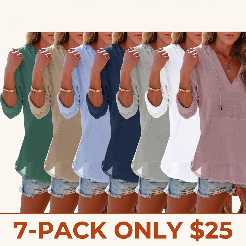 Women's hooded beach cover-up sweatshirt