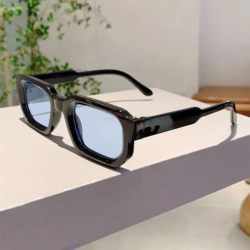 6 - Pack Vintage Rectangle Frame Sunglasses for Men & Women – Retro Fashion Sun Glasses with UV400 Protection, Luxury Design Eyewear
