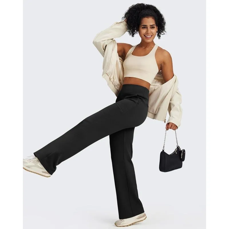Fleece Lined Pants Women Wide Leg Sweatpants Women Warm Winter Pajamas Pants