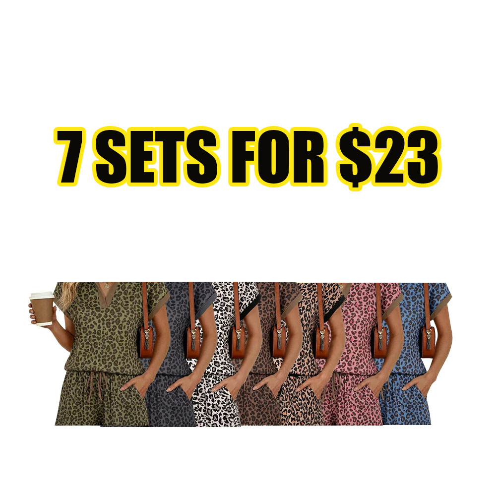 Effortless Summer V-Neck 2-Piece Lounge Set